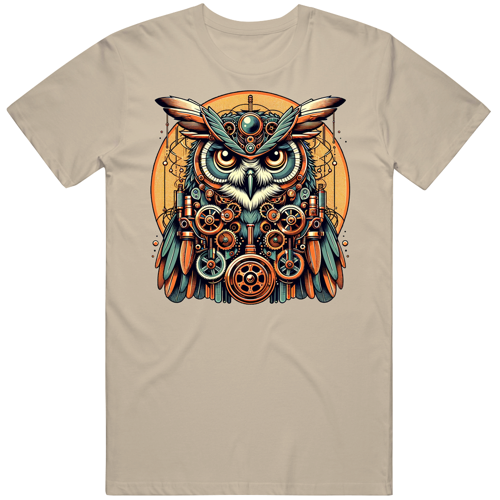 Steampunk Wise Owl Fantasy T Shirt Steampunk Wise Owl Fantasy T Shirt