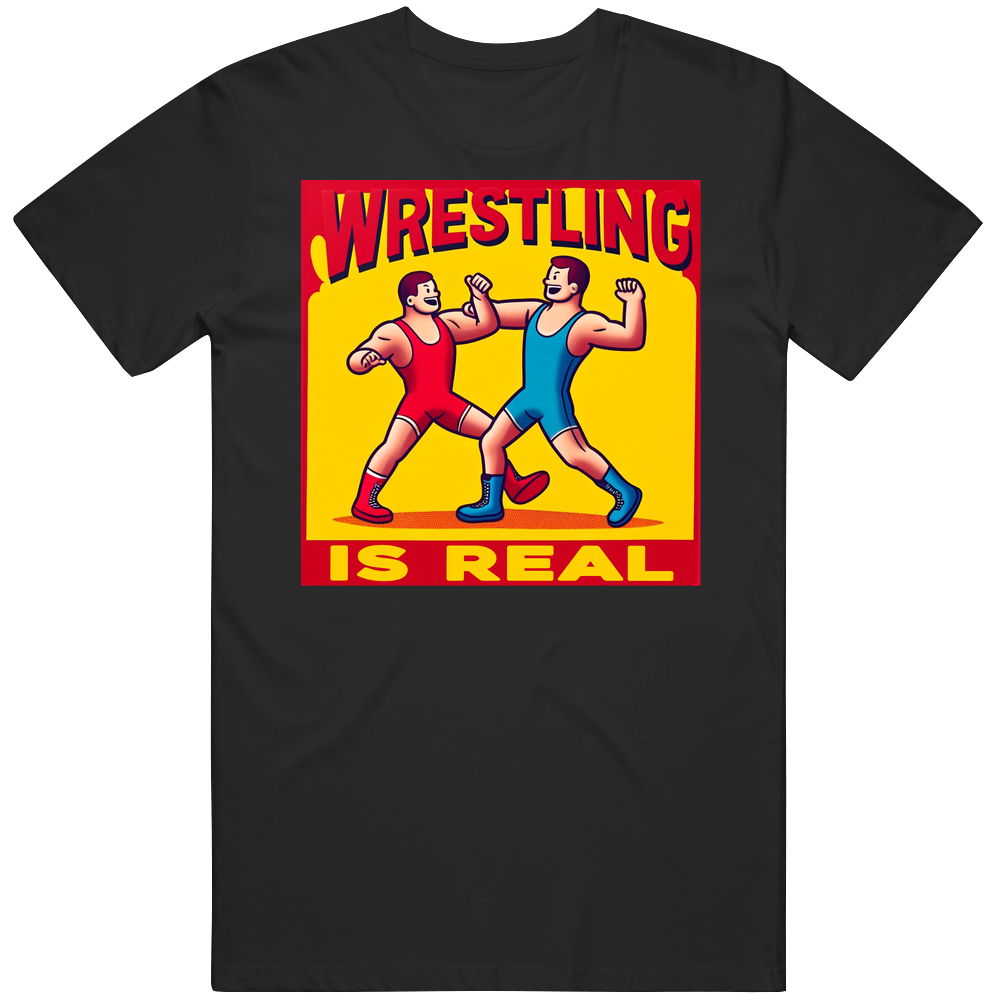 Wrestling Is Real Parody Funny T Shirt Wrestling Is Real Parody Funny T Shirt