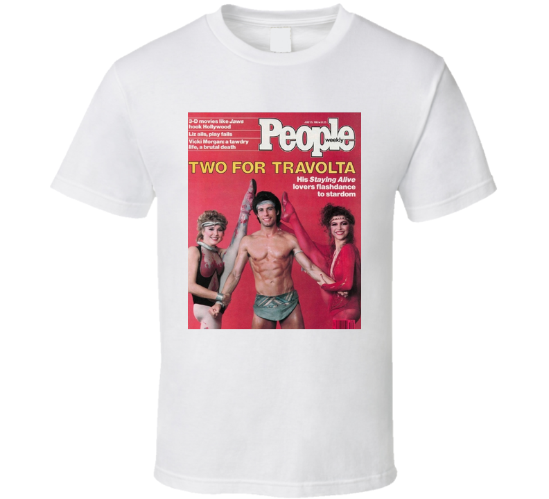 1983 Magazine Cover John Travolta Staying Alive Movie 80s Retro T Shirt 1983 Magazine Cover John Travolta Staying Alive Movie 80s Retro T Shirt