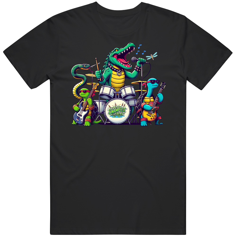 Swampfest Band Gators Snakes Turtles T Shirt Swampfest Band Gators Snakes Turtles T Shirt