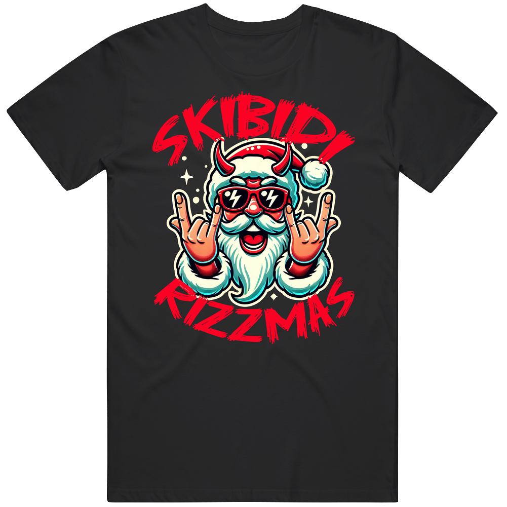 Skibidi Rizzmas Christmas Santa Claus Parody T Shirt Skibidi Rizzmas Christmas Santa Claus Parody T Shirt