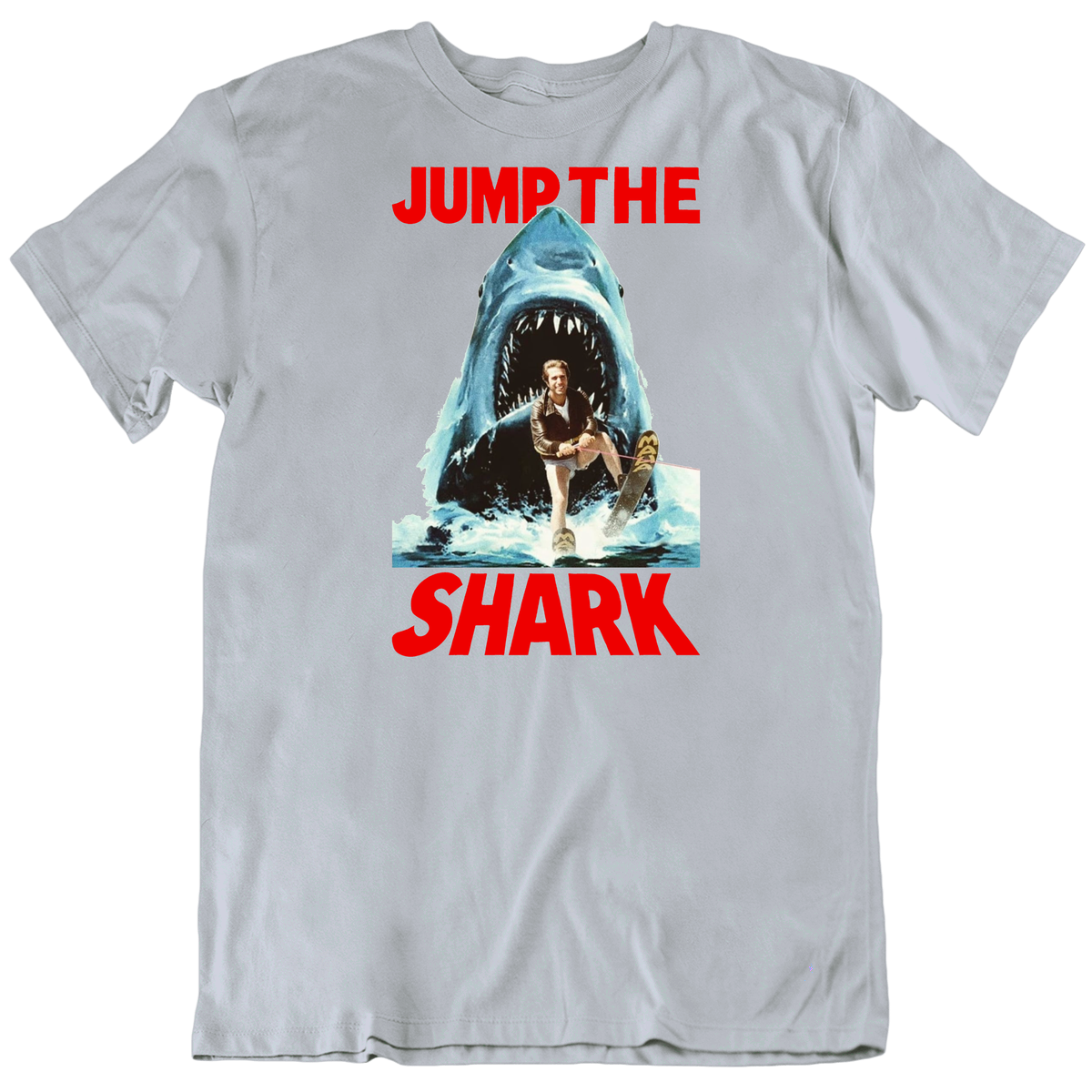 Fonzi Jump The Shark Parody T Shirt Fonzi Jump The Shark Parody T Shirt