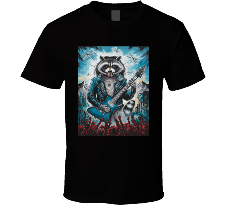 Rockstar Racoon Funny Parody T Shirt Rockstar Racoon Funny Parody T Shirt