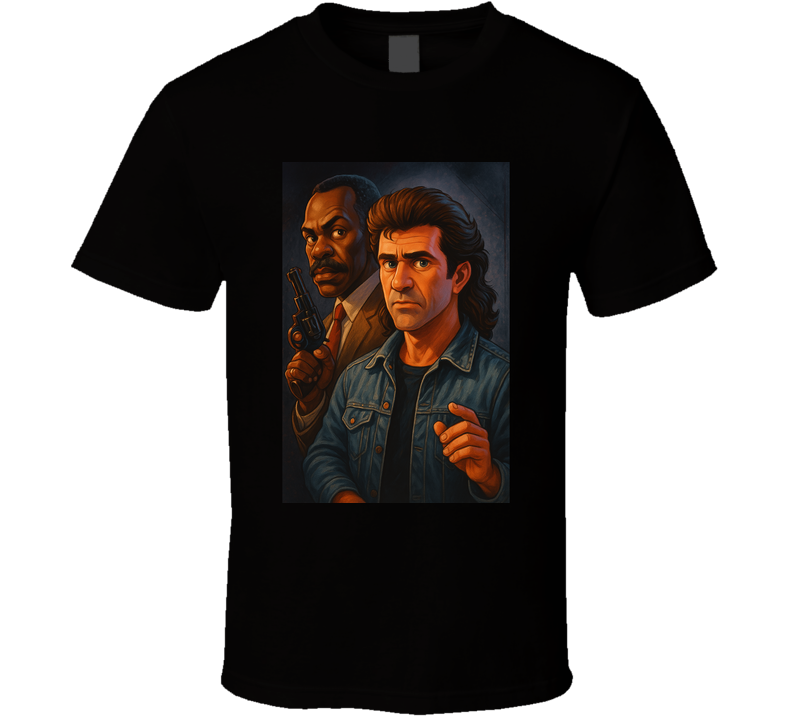 Lethal Weapon Glover Gibson 80s Movie Classic T Shirt Lethal Weapon Glover Gibson 80s Movie Classic T Shirt