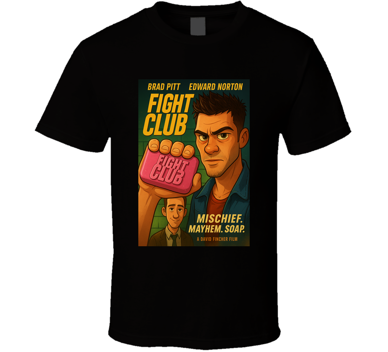 Fight Club Pitt Norton Classic 90s Movie T Shirt Fight Club Pitt Norton Classic 90s Movie T Shirt