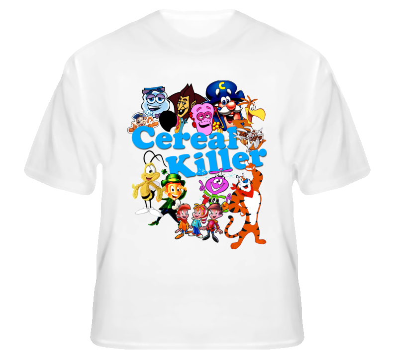 Cereal Killer Funny Breakfast Characters Fan T Shirt Cereal Killer Funny Breakfast Characters Fan T Shirt