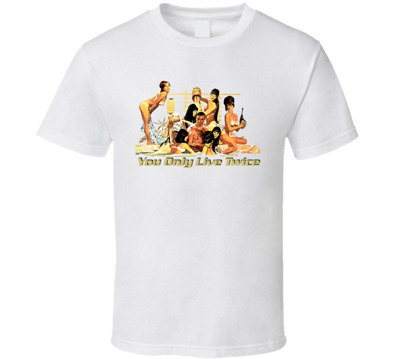 You Only Live Twice 007 James Bond Movie T Shirt You Only Live Twice 007 James Bond Movie T Shirt