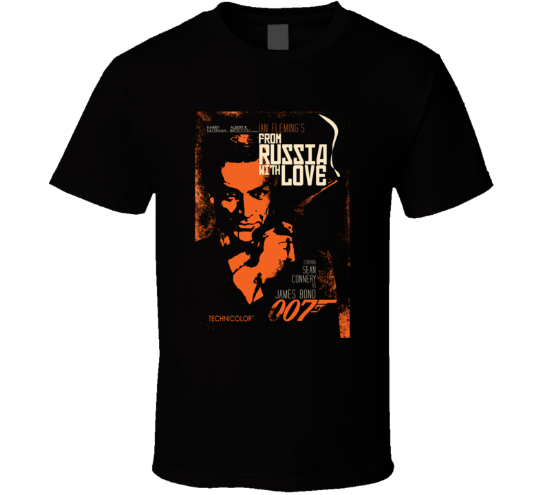 James Bond From Russia With Love 007 Movie Fans Only T shirt James Bond From Russia With Love 007 Movie Fans Only T shirt