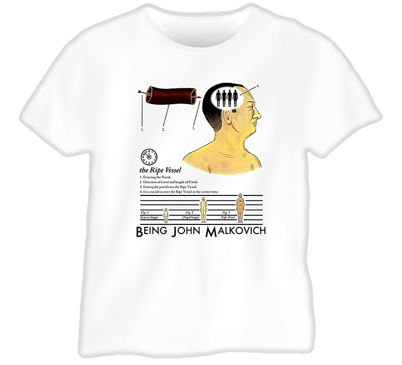 Being John Malkovich Movie Funny White T Shirt Being John Malkovich Movie Funny White T Shirt