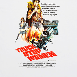 Truck Stop Women cult film exploitation white T shirt 09509