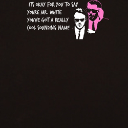 Reservoir Dogs Mr Pink Mr White funny Tarantino film T shirt 09515