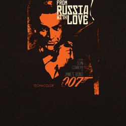 James Bond Sean Connery From Russia With Love 007 film T shirt 09520