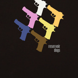 Reservoir Dogs minimalist style Tarantino Harvey movie gangster black T shirt 09527