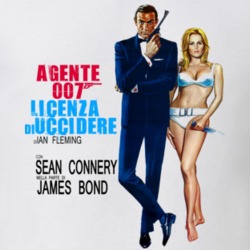 Dr No 007 James Bond Connery retro movie white T shirt 09530