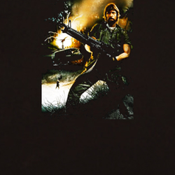 Missing in Action Chuck Norris action war karate movie black T shirt 09533
