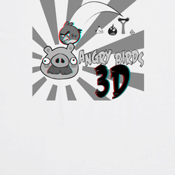 Angry Birds 3D funny fusion t shirt 09589