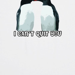 Gay Penguins I can't quit You funny zoo t shirt 09605