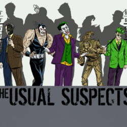 The Usual Suspects Villians Comic Book Bat T Shirt T shirt 1000910