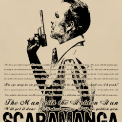 Scaramanga Man With The Golden Gun 007 Bond T Shirt T shirt 1001073