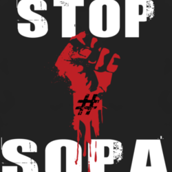 Stop Sopa Censorship Fist Power To The People Internet T shirt 1001114