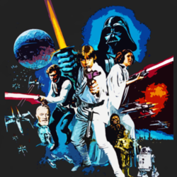 Star Wars Original Poster On A Tee Darth Vader T shirt 1001398