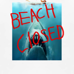 Jaws shark movie beach closed horror thriller 70s t shirt 1003485