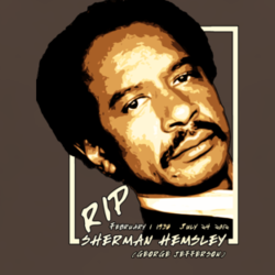 Sherman Hemsley George Jefferson RIP tv legend actor t shirt 1004080