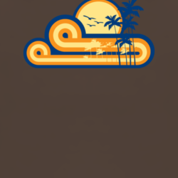 Ready to Surf beach Cali Palm trees sun Boating t shirt 1007150