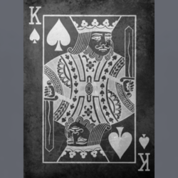 King of Spades poker cards Vegas club college t shirt 1008306