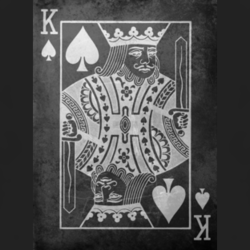 King of Spades poker cards gambling Vegas club college t shirt 1008415