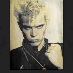 Billy Idol rock star punk 80s retro music t shirt 1009859