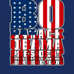 BO Barack Obama President USA 4 More Years t shirt 1010754
