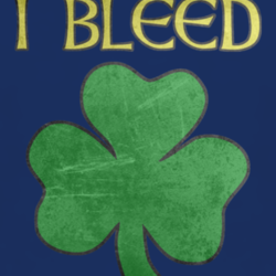 I Bleed Irish Boxing MMA football sports college fan t shirt 1016502