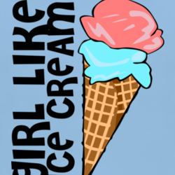 Girl like ice cream funny Clubbing DeeJay fan t shirt 1016866