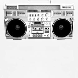 Ghetto Blaster Boombox retro radio 80s rock rap metal fan t shirt 1017449