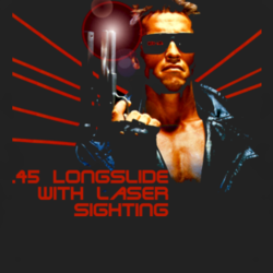 Terminator 45 Longslide Arnold action movie classic fan t shirt 1017520