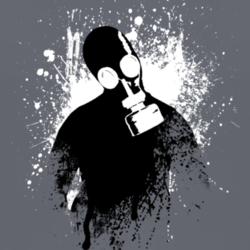 Future Hacktivist anonymous gas mask horror geek fan t shirt 1018456