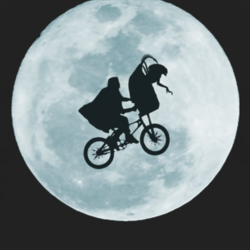 ET Alien mash funny movie fan moon space Sci Fi t shirt 1019885