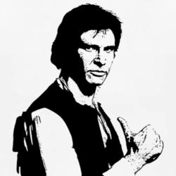 Han Solo Star Wars Harrison Ford movie fanboy t shirt 1028272