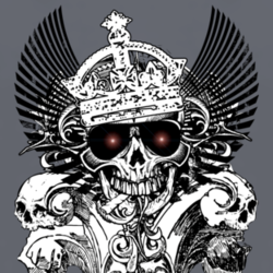 The Dead King skulls fantasy fan t shirt 1041009