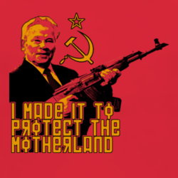 Mikhail Kalashnikov AK47 rifle RIP Soviet Russian t shirt 1223588