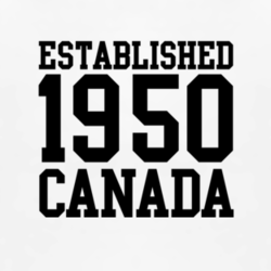 Established 1950 Canada country birth birthday t shirt 1247380