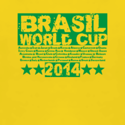 Brasil World Cup 2014 soccer football fan t shirt 1317054