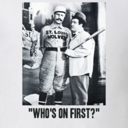 Who's On First Abbott & Costello Vintage Style Cool Fan T Shirt 14778235