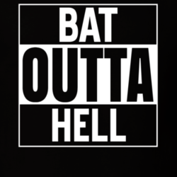 Straight Outta Hell Bat Funny Parody T Shirt 16751115