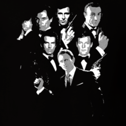 James Bond 007 Bonds Sean Roger George Fan T Shirt 17380447