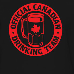 Official Canadian Drinking Team Funny Beer T Shirt 218631