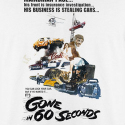 Gone In 60 Seconds Retro Movie 70s Cars T Shirt 220066