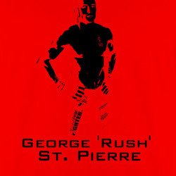 George St Pierre Rush Mma Fighter Quebec T Shirt 220577