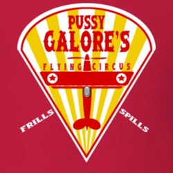 Pussy Galore Flying Circus Frills Spills Goldfinger 007 Bond t shirt 25909012
